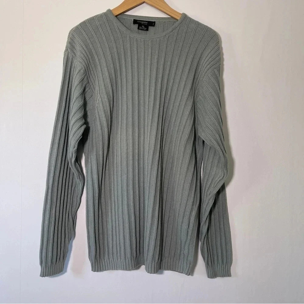 Giorgiolino of Italy‎ Ribbed Knit Crewneck Sweater Women XL